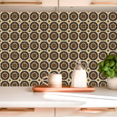 Moderne concentrische cirkels uit het midden van d tegeltje