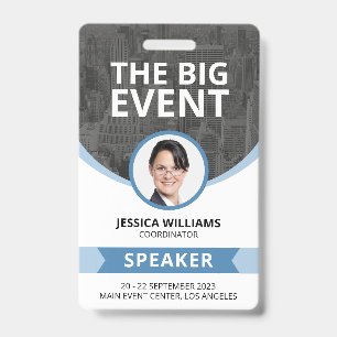 Moderne conferentie evenement gastspreker ID Badge