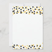 Moderne Confetti Kitchen Bridal Shower-uitnodiging Kaart (Achterkant)