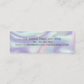 Moderne Confetti, penseelstreek, schuine streep, s Mini Visitekaartje (Achterkant)