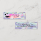 Moderne Confetti, penseelstreek, schuine streep, s Mini Visitekaartje (Voorkant / Achterkant)