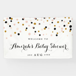 Moderne Confetti Polka Dots Baby shower Banner