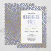 Moderne Confetti Polka Dots Lavendel en Goud Kaart (Voorkant / Achterkant)
