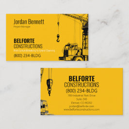 Moderne Constructie | Yellow & Crane Design Visitekaartje