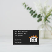 Moderne Construction Home Services Cartes de visit (Debout devant)