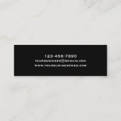 Moderne consultant voor de zwarte en witte QR-code Mini Visitekaartje (Achterkant)