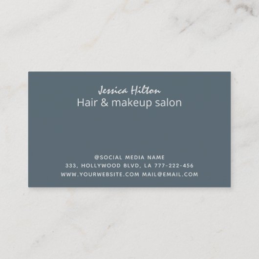 Moderne Contemporain élégant Carte de visite abstr (Dos)