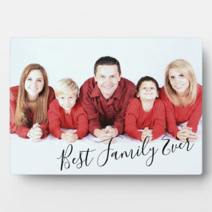 Moderne Cool Best Family ever Photo Plaque Fotoplaat