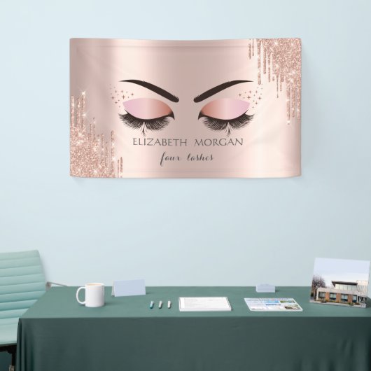 Moderne Cool Faux Lashes Roos Gold Drivers — schoo Spandoek (Beurs)