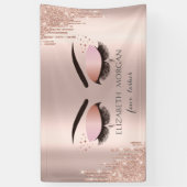 Moderne Cool Faux Lashes Roos Gold Drivers — schoo Spandoek (Verticaal)