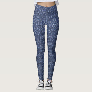 Moderne, coole denim jeans gepatterd leggings