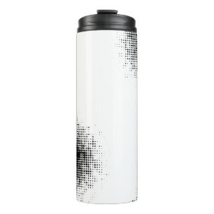 Moderne, coole trendy abstract halftoonpatroon van thermosbeker