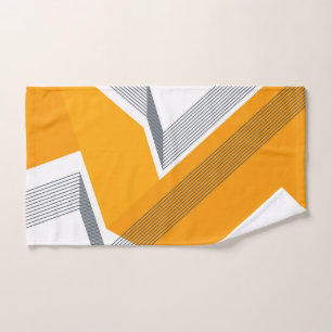 Moderne, coole, trendy, stedelijke, eenvoudige geo handdoek