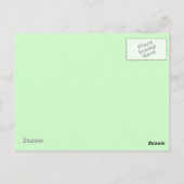 Moderne Coral Mint Chevron bruiloft Bedankt Briefkaart (Achterkant)