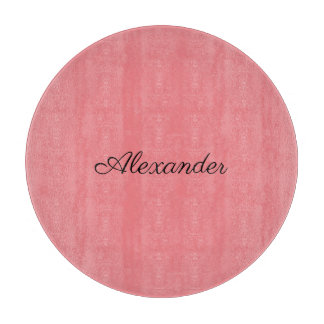 Moderne Coral sjabloon, zwart Script snijboa Snijplank