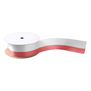 Moderne Coral White Stripes Pattern Lint