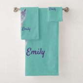 Moderne couleur turquoise et plume rose (En situation)