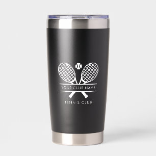 Moderne Country Club naam Tennis Team Swag Geïsoleerde Drinkbeker