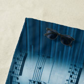 Moderne country muziek gitaar strandlaken (In situ)