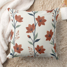Moderne Coussin de Lancement en Terre Cuite Botani