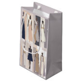 Moderne Couture Collage Gift Bag Klein Cadeauzakje (Achterkant Gekanteld)