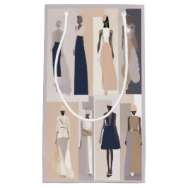 Moderne Couture Collage Gift Bag Klein Cadeauzakje