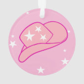 Moderne Cowgirl Casquette occidentale rose (dos)