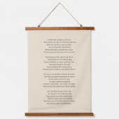 Moderne Cream-schrijfmachine Je aangepaste gedicht Hangend Wandkleed (Voorkant)