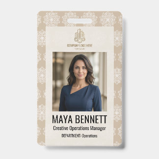 Moderne Creatief Team Design | Aangepaste Foto, Na Badge