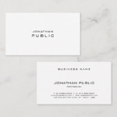 Moderne, creatieve, minimale professionele laptop visitekaartje (Voorkant / Achterkant)