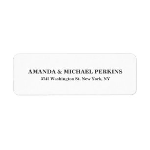 Moderne Creative Minimalist Plain Etiket