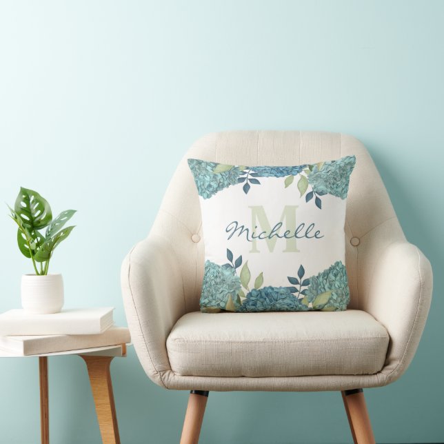 Moderne Creëer Uw Eigen Monogram Sjabloon Drijvend Kussen (Stoel)