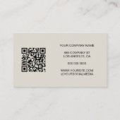 Moderne Créez votre logo Carte de visite QR (Dos)
