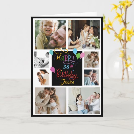 Moderne Créez votre propre collection photo Carte  (Fleur jaune)