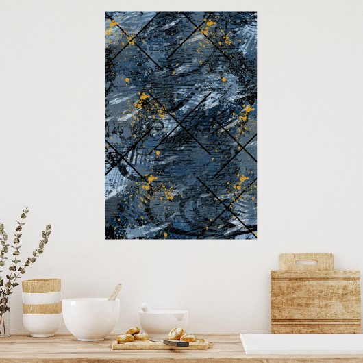 Moderne crisis Cross Poster (Keuken)