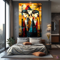 Moderne Cubistische Visie op De Drie Gratiën