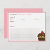 Moderne Cupcake - Aangepaste Kaarten ontvangen (Voorkant / Achterkant)