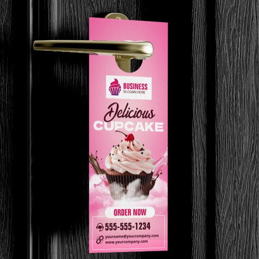 Moderne cupcake bakkerij winkel gebak dessert taar