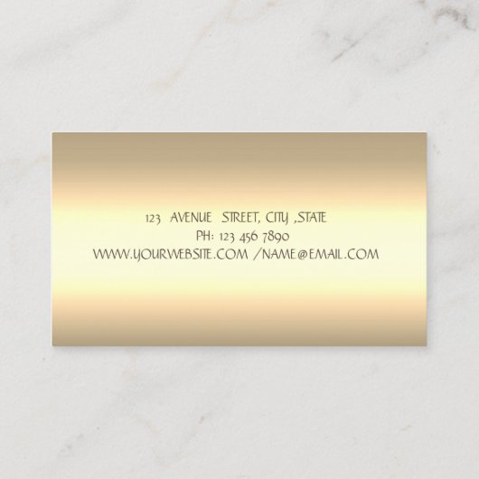 Moderne Cupcake Flower Gold Bakery Tools Visitekaartje (Achterkant)