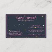 Moderne cupcake Logo Bakery Chef Catering Confetti Visitekaartje (Achterkant)