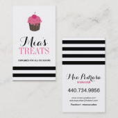 Moderne Cupcake-Visitekaartje Visitekaartje (Voorkant / Achterkant)