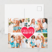 Moderne Custom 4-foto Template Collage Briefkaart (Voorkant / Achterkant)