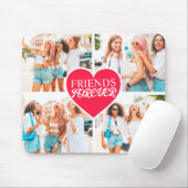 Moderne Custom 4-foto Template Collage Muismat (Met muis)