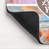 Moderne Custom 4-foto Template Collage Muismat (Hoek)