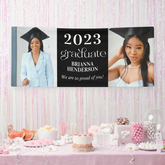 Moderne Custom Afstuderen Banner (Feest)