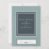 Moderne Custom Cool Yule Kerstfoto Feestdagenkaart (Achterkant)