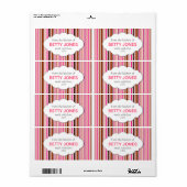 Moderne Custom DIY-inblikken, jam of productlabels Etiket (Full Sheet)