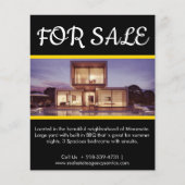 Moderne Custom Elegant Vastgoed QR Code Te Koop Flyer (Voorkant)