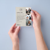 Moderne Custom Logo Photo Professional Zakelijk Flyer (Hand)