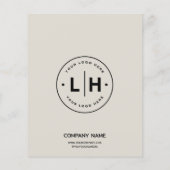 Moderne Custom Logo Photo Professional Zakelijk Flyer (Achterkant)